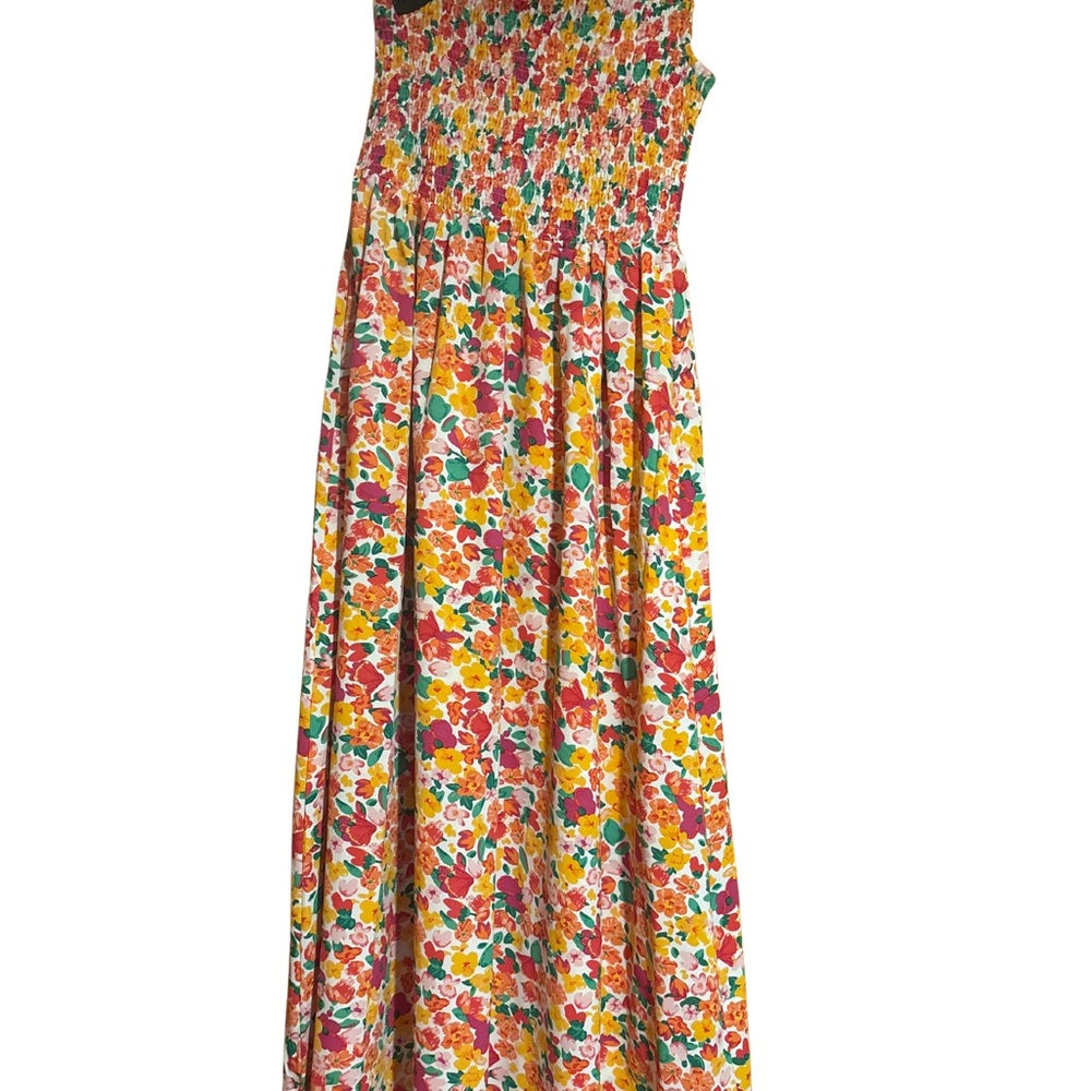 Vibrant Floral One Shoulder Dress